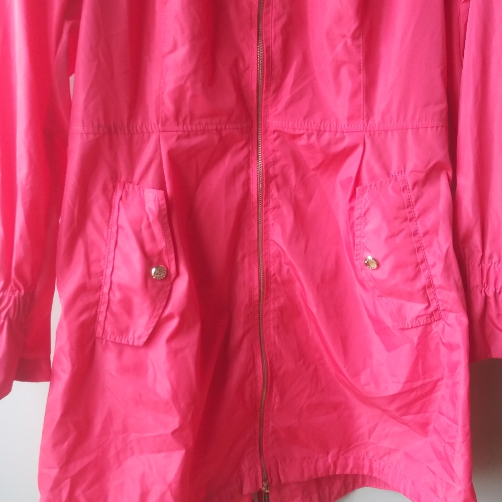 🌸 Michael Kors Spring parka with hood sz S EUC - Picture 5 of 12